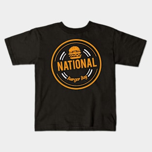 National burger Day, burger, food, hamburger, day, national Kids T-Shirt